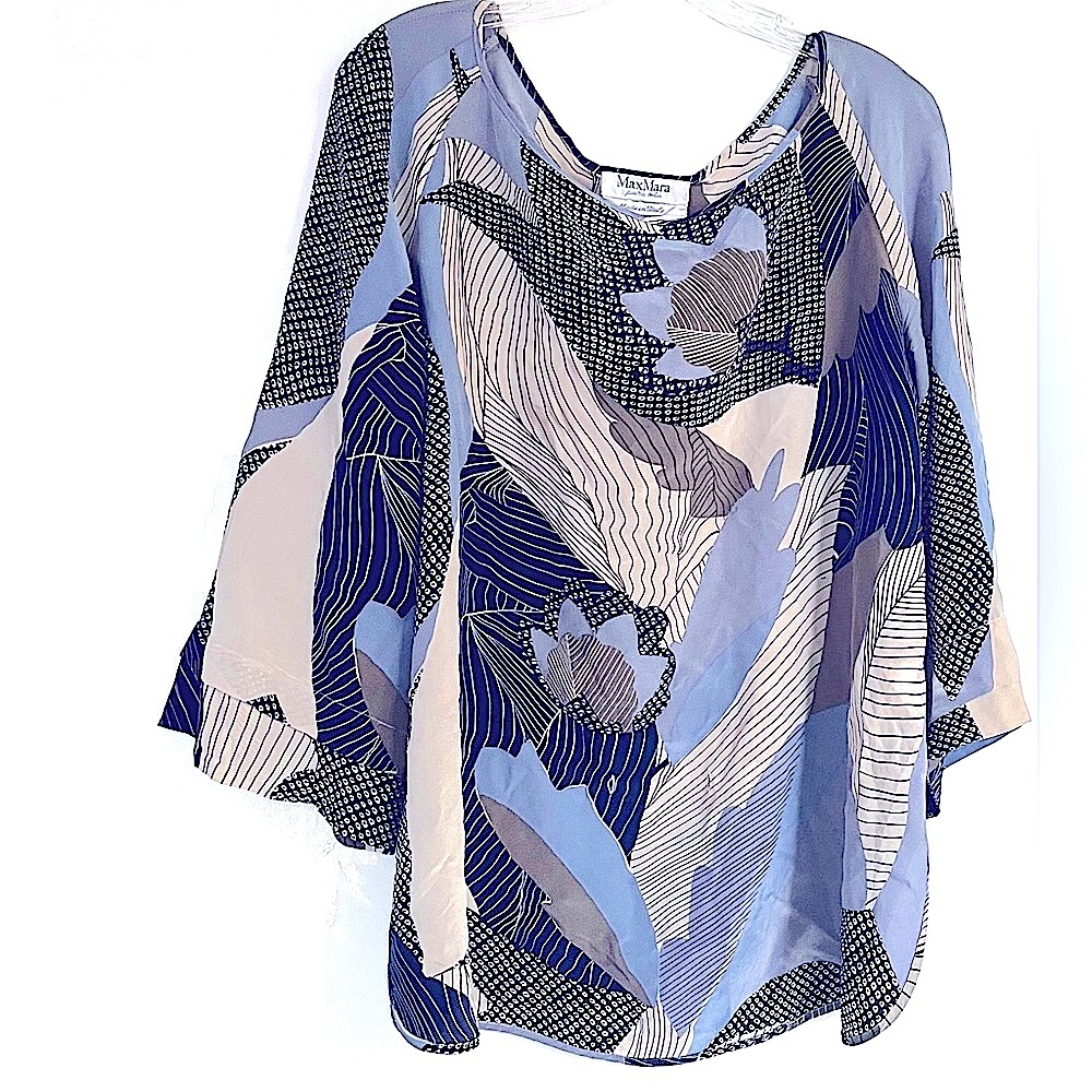 Max Mara Mulberry Silk Top Blouse - Italy